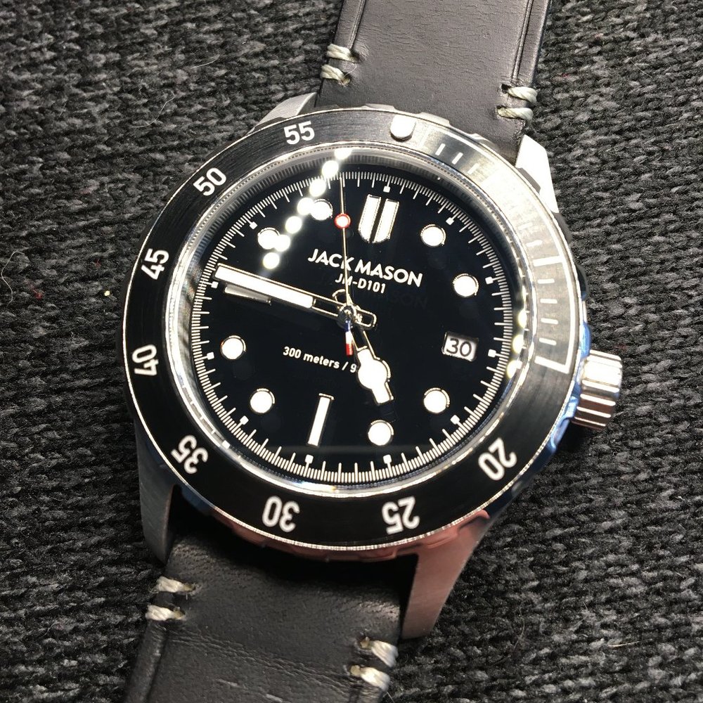 Jack Mason Seamount Watch - Leather Strap - JM-D101-014